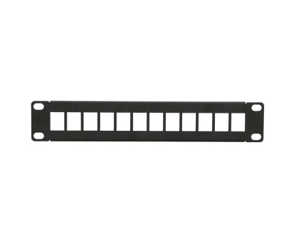 Akcesorium do szafy RACK ExtraLink  Patchpanel 12p 10" 1U UTP 5e (czarna)